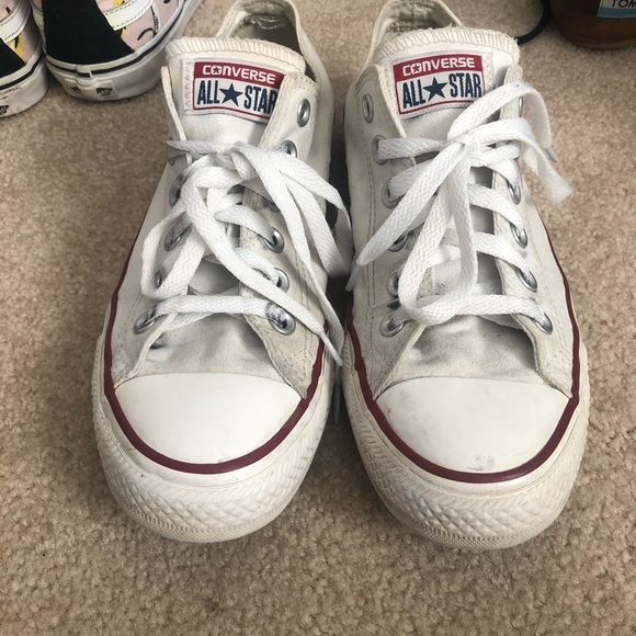 white low top converse
